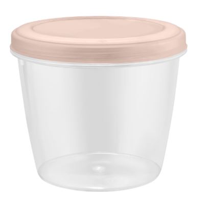 Банка с завинчивающейся крышкой Plast Team HELSINKI 0,7 л персиковая карамель